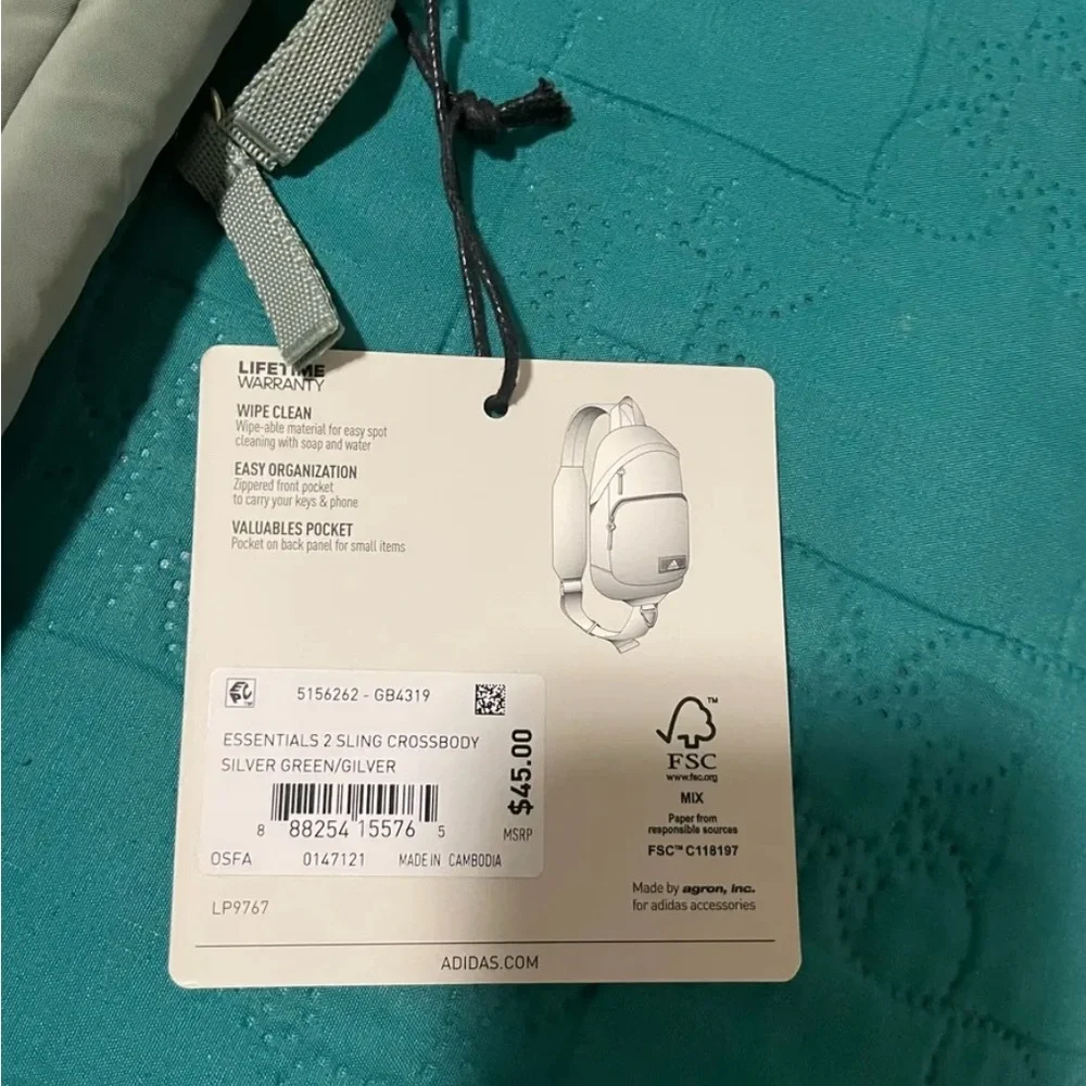 Adidas Green Crossbody Bag - Picture 3 of 4